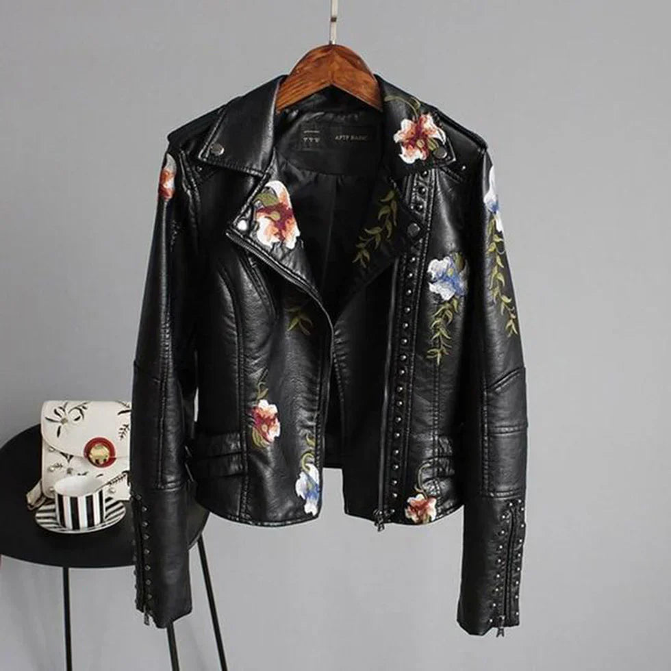 Ainhoa - Women's jacket with flowers