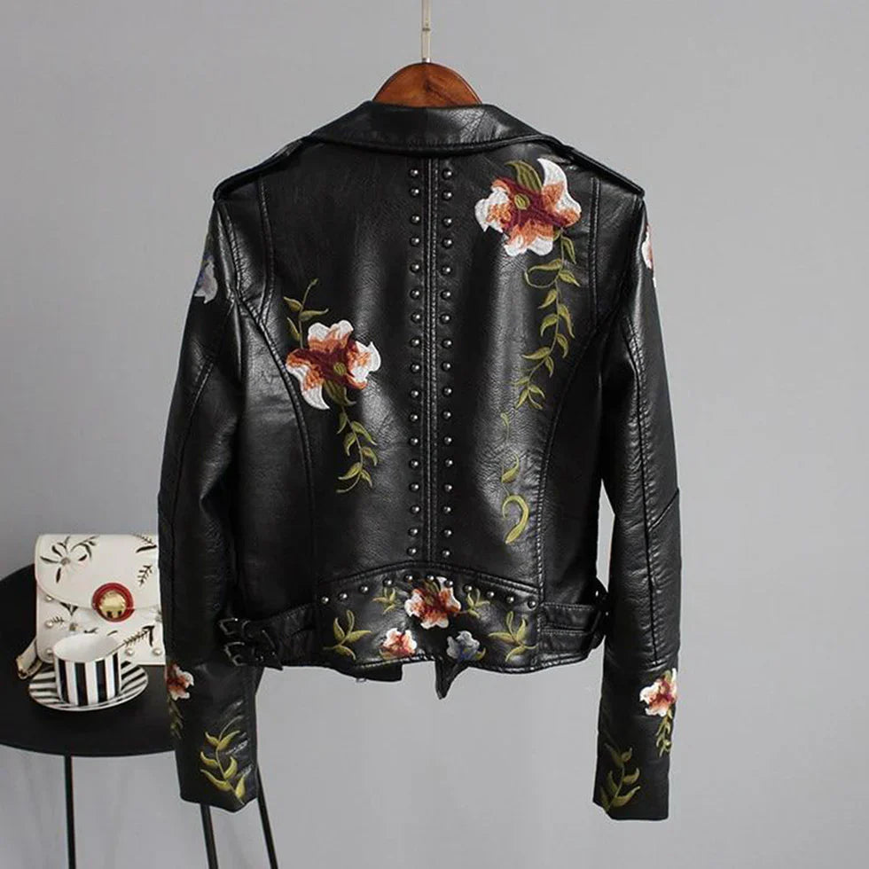 Ainhoa - Women's jacket with flowers