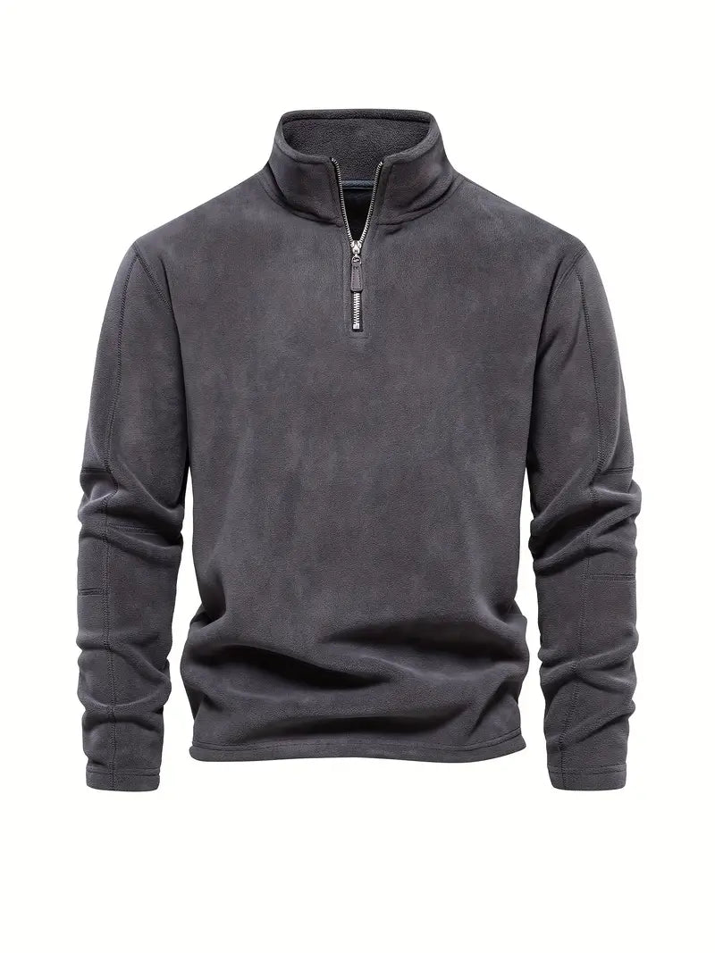 Cord - Pullover with half zipper