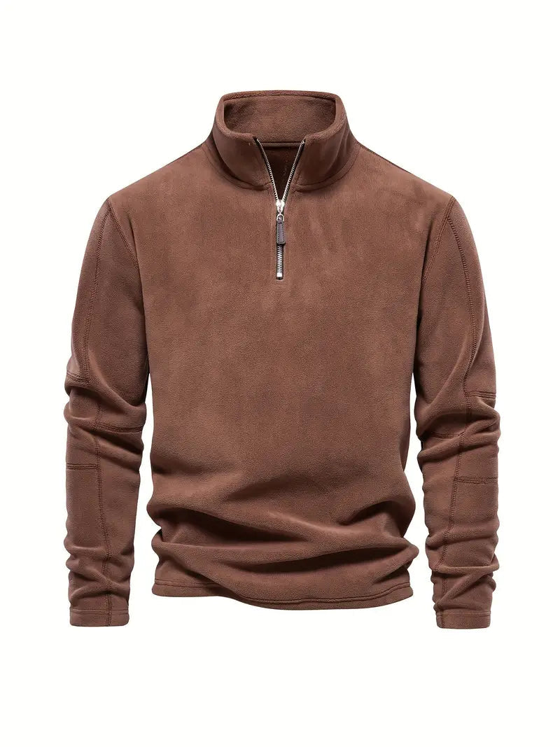 Cord - Pullover with half zipper
