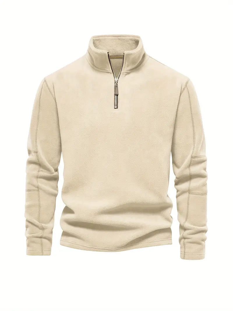 Cord - Pullover with half zipper
