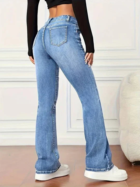 Flared vintage-look jeans