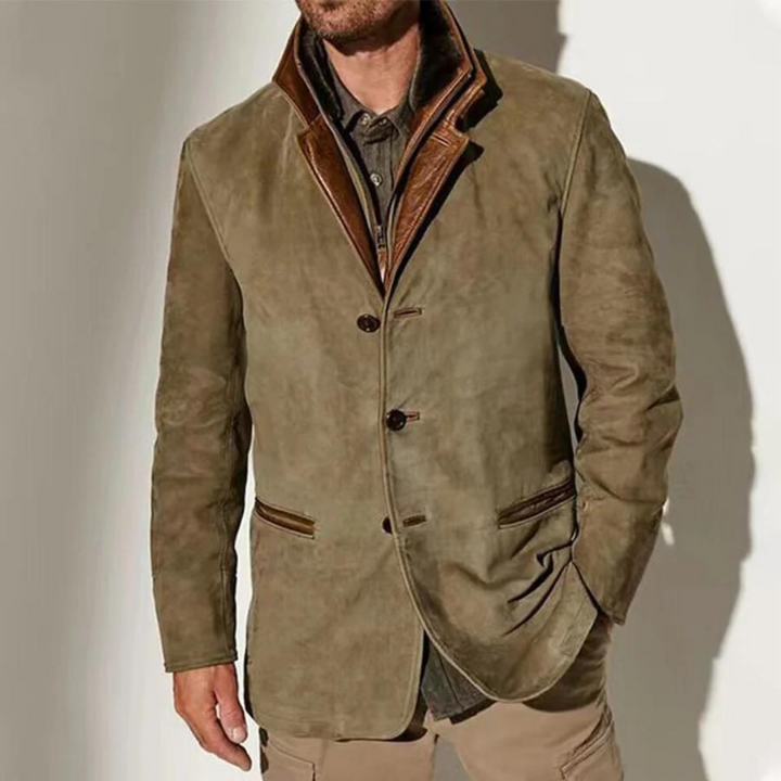 Kurtab - Men's Button-Down Vintage Coat