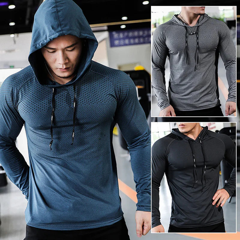 Oliver - Breathable Men's Sports Hooded Shirt