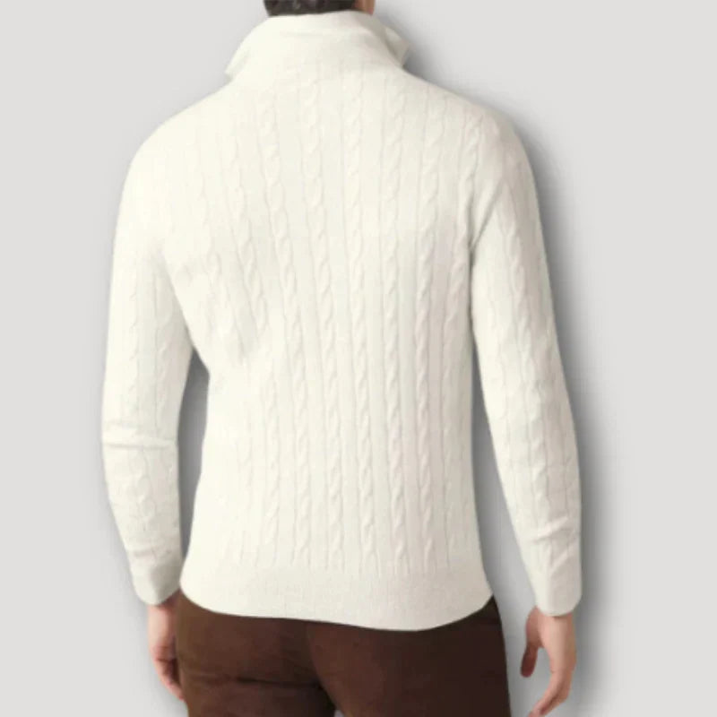 Rendor - Italian cashmere sweater with zipper for men