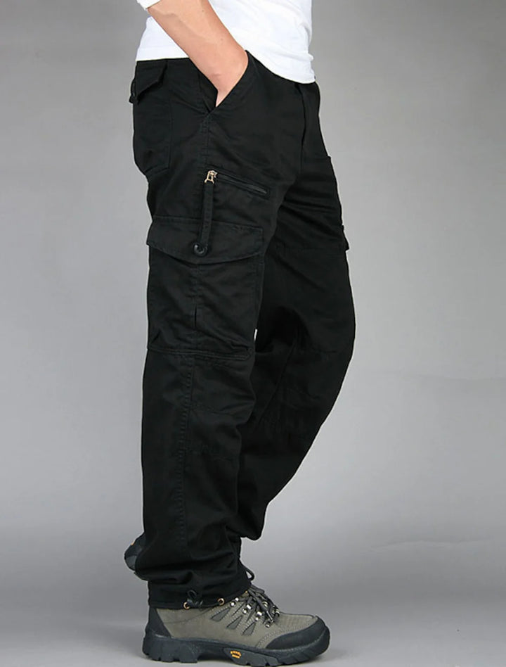Siam - Unusual straight cargo pants for men