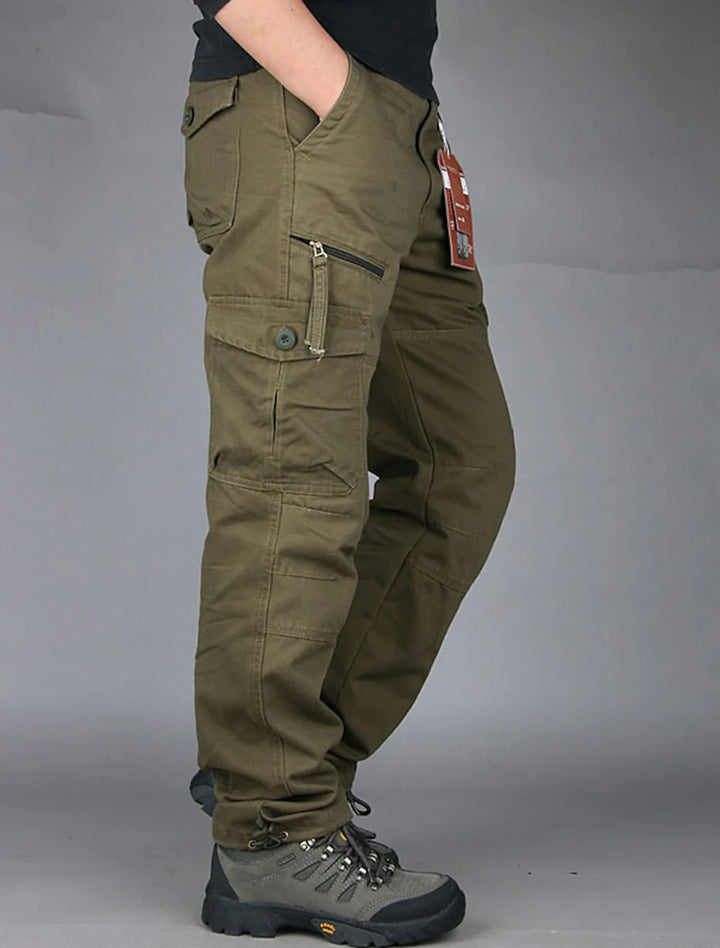 Siam - Unusual straight cargo pants for men