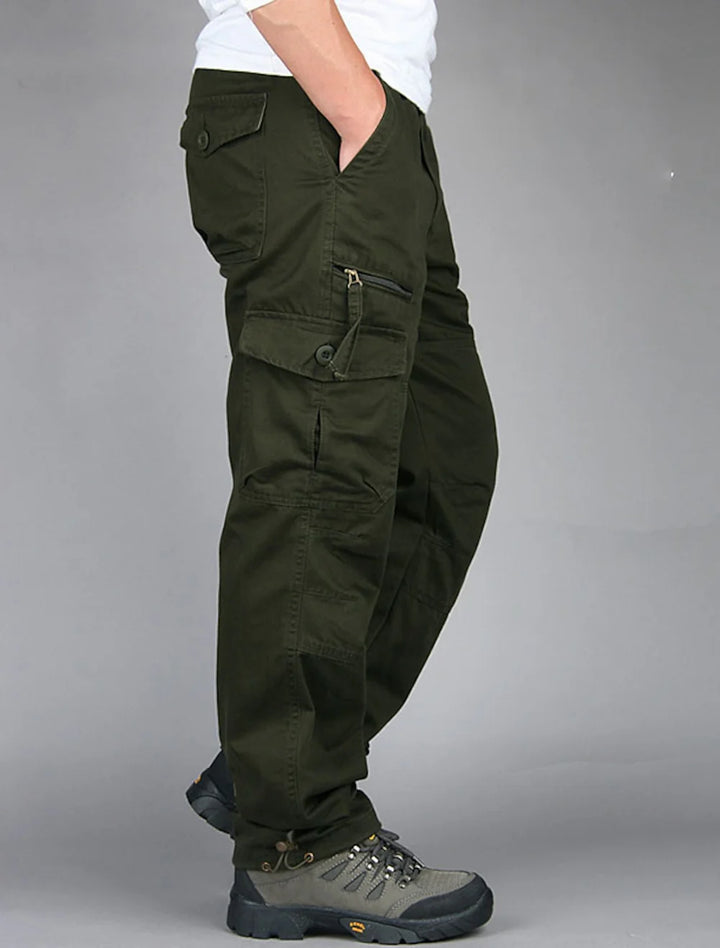 Siam - Unusual straight cargo pants for men