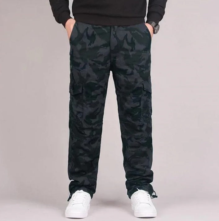 Siam - Unusual straight cargo pants for men