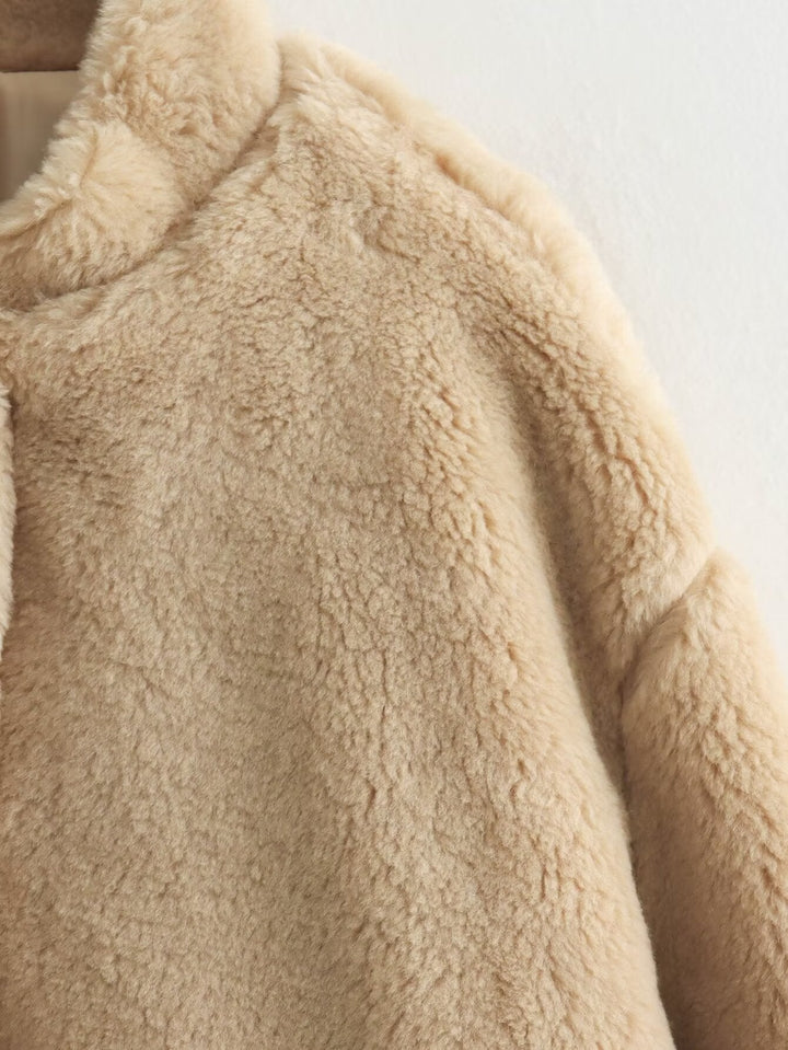Zwillia - Soft Teddy Bear Jacket for Women