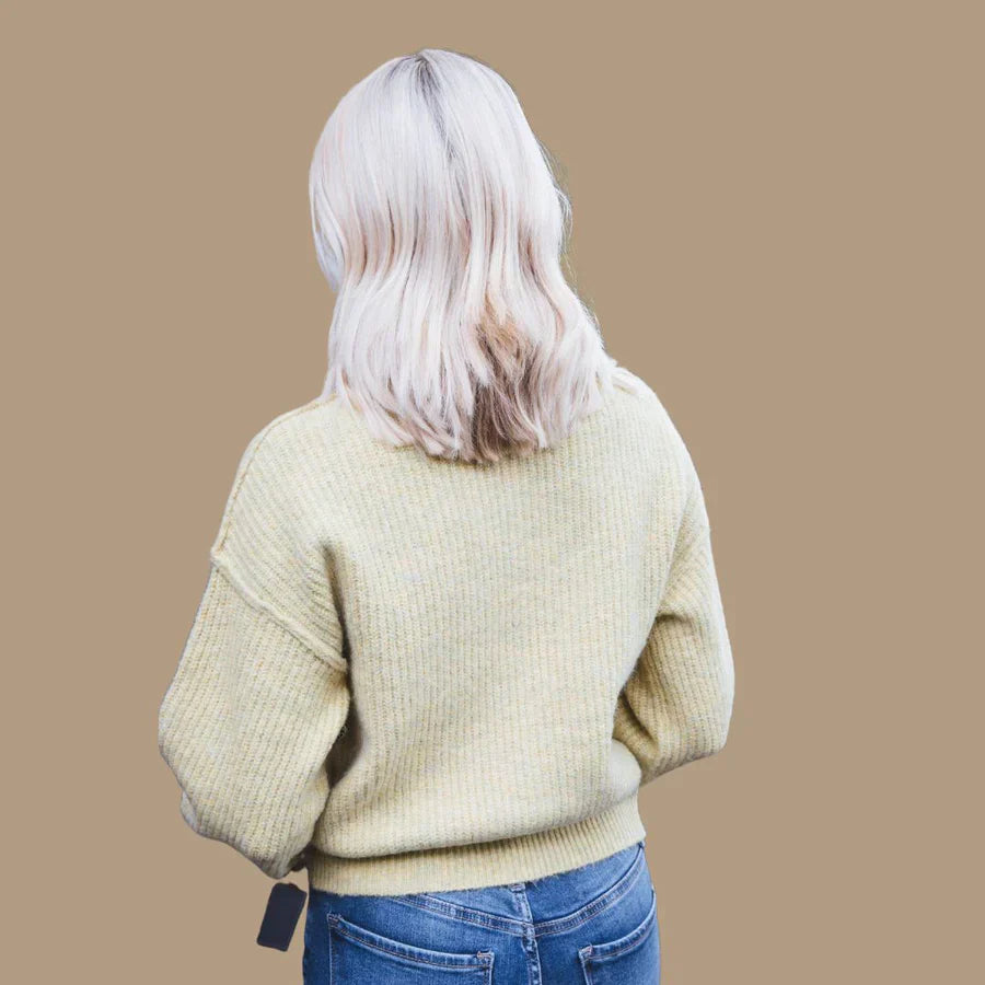 Ada - Turtleneck sweater with laces