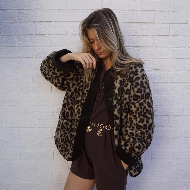 Adriana - Women's Leopard Print Jacket