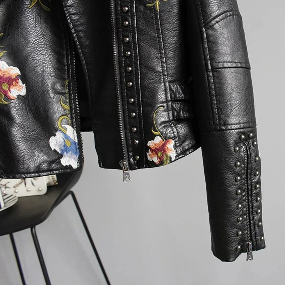 Ainhoa - Women's jacket with flowers