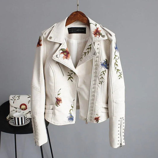 Ainhoa - Women's jacket with flowers