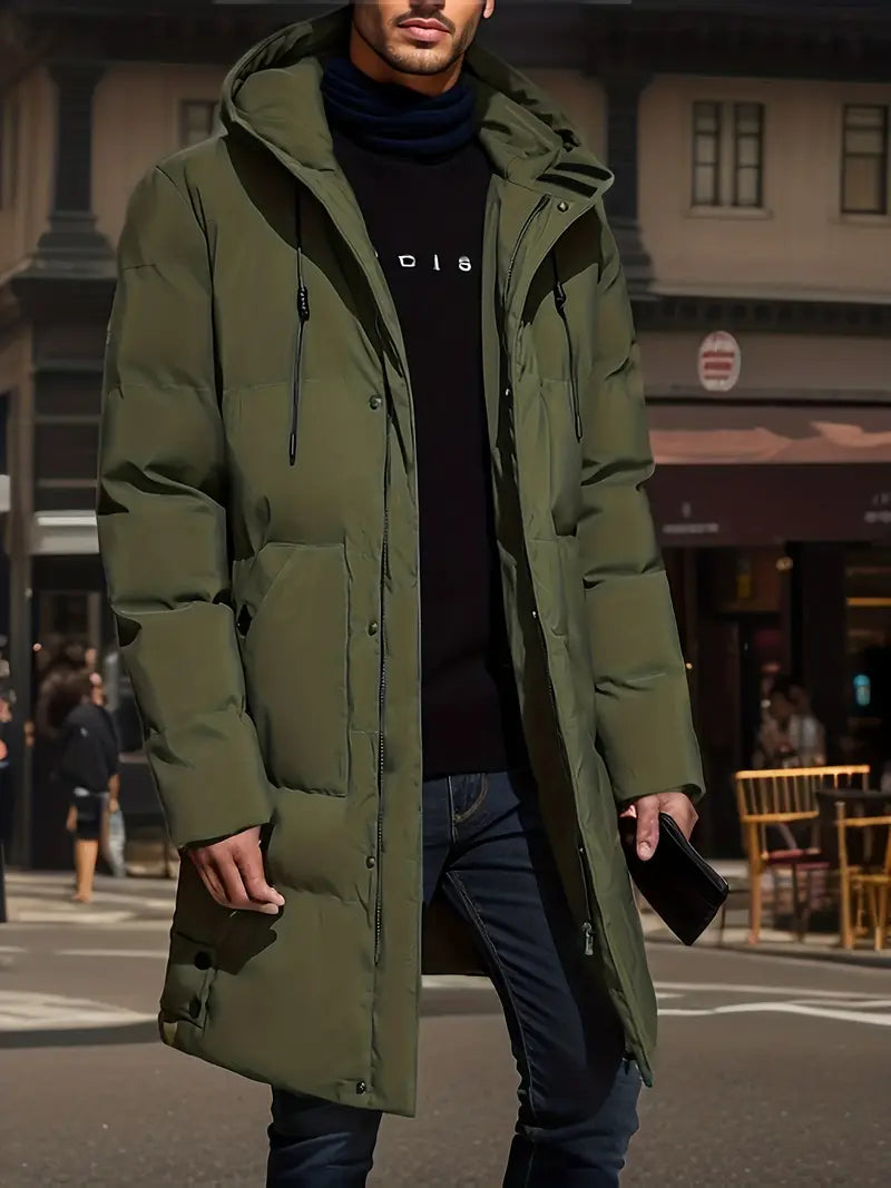 Alex - Padded winter jacket for men with hood