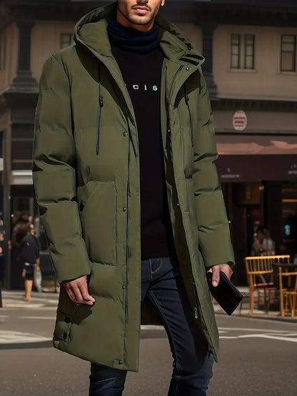 Alex - Padded winter jacket for men with hood