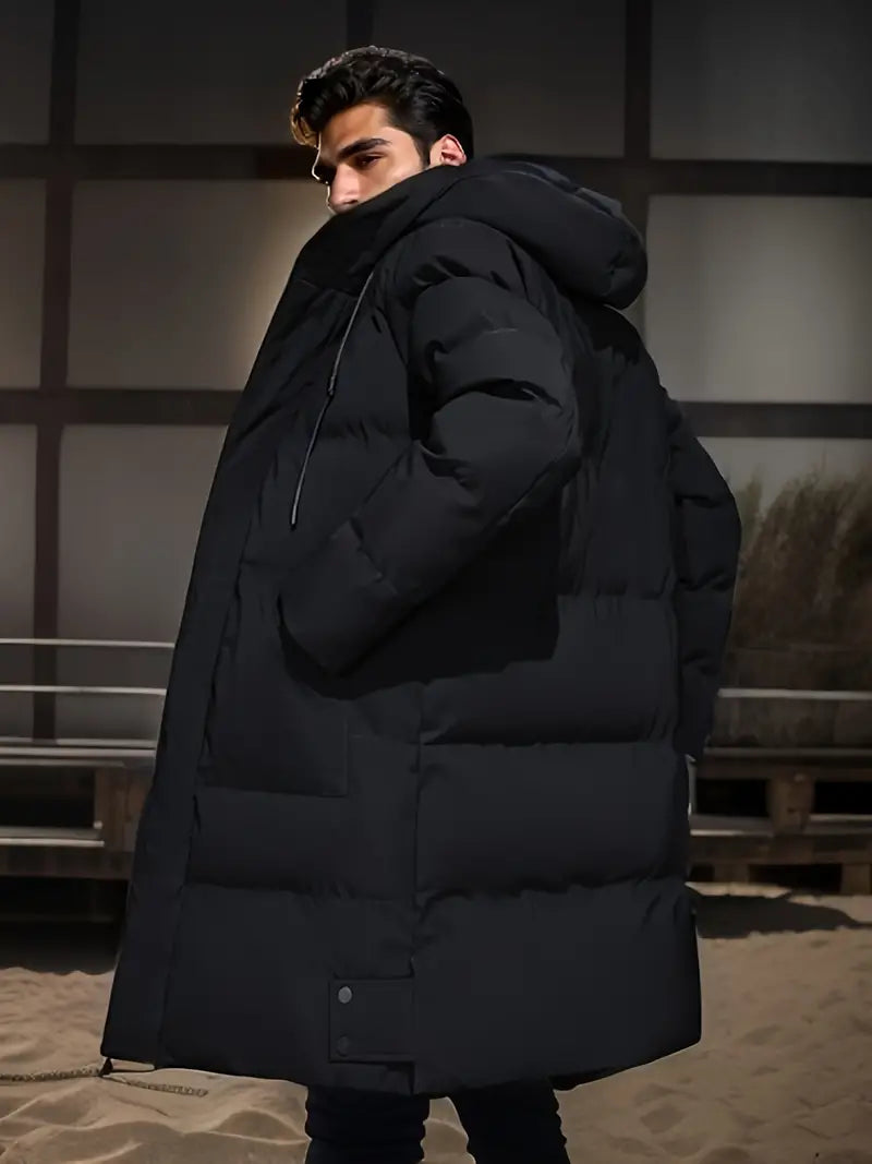 Alex - Padded winter jacket for men with hood