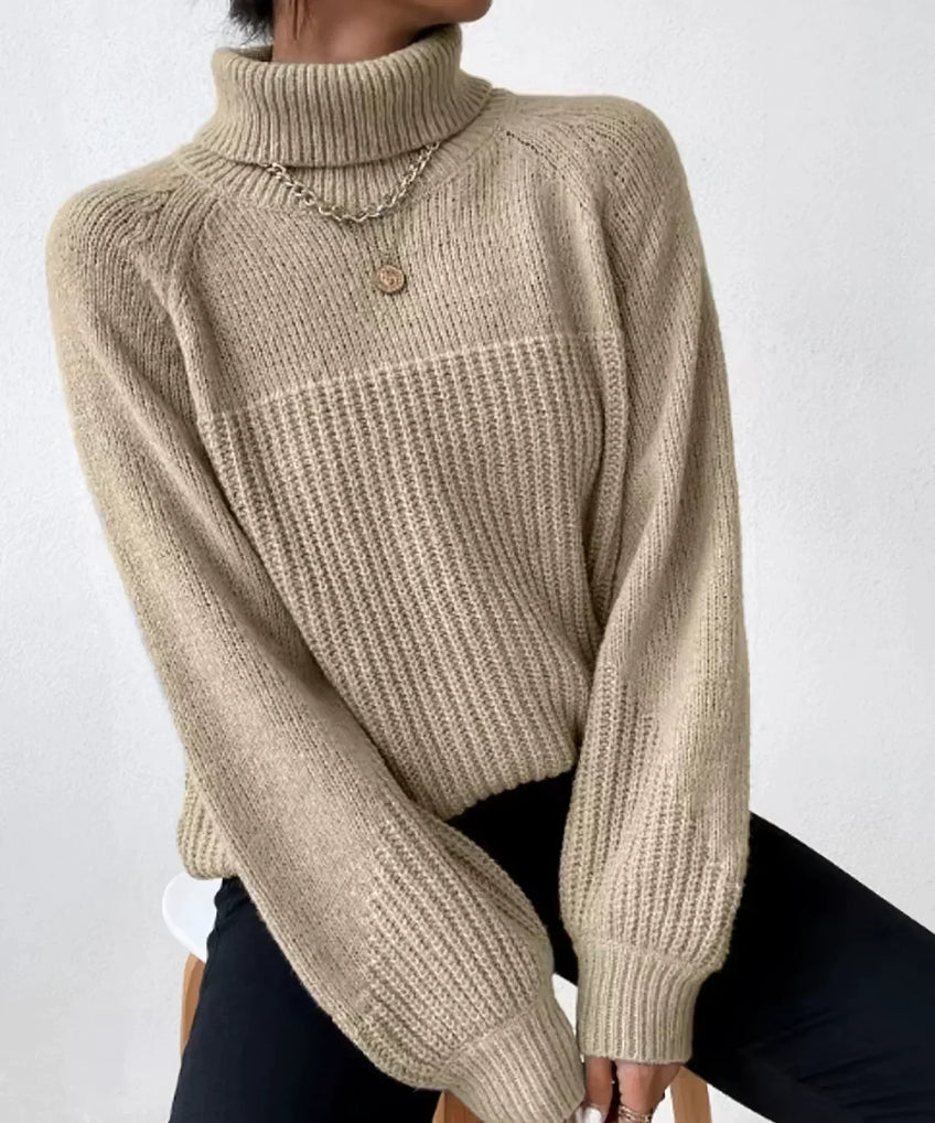 Blaire - Warmer knit turtleneck sweater for women