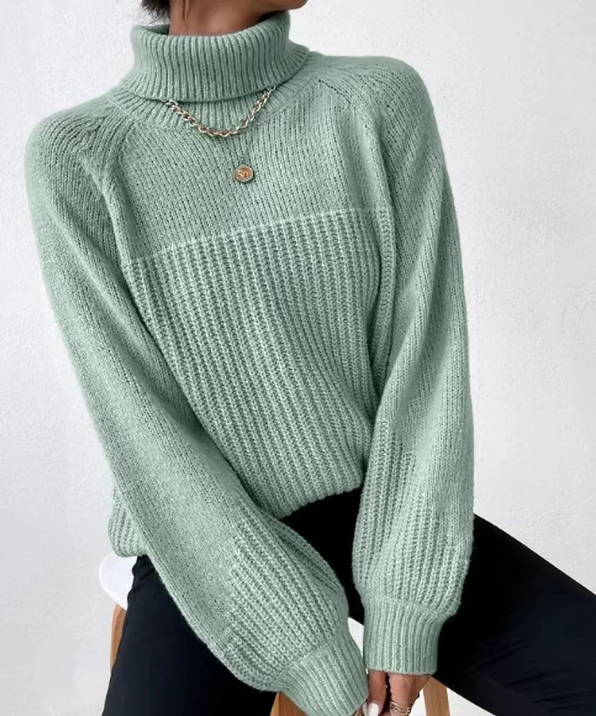 Blaire - Warmer knit turtleneck sweater for women