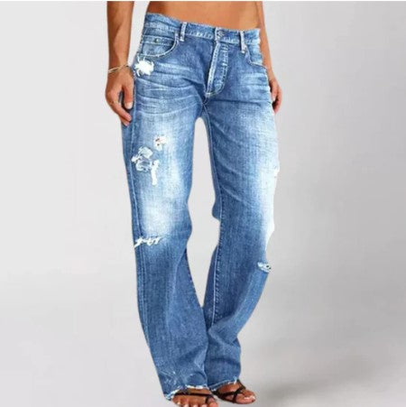 Brooklyn - Loose denim jeans for women