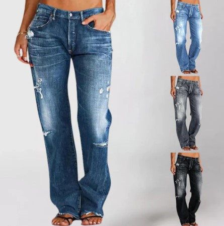 Brooklyn - Loose denim jeans for women