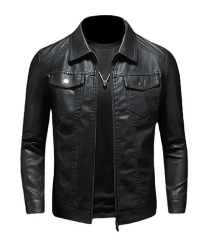 Calvin - Men's vintage leather jacket