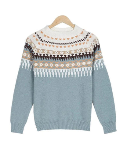 Capucine - Women's Printed Long Sleeve Sweater
