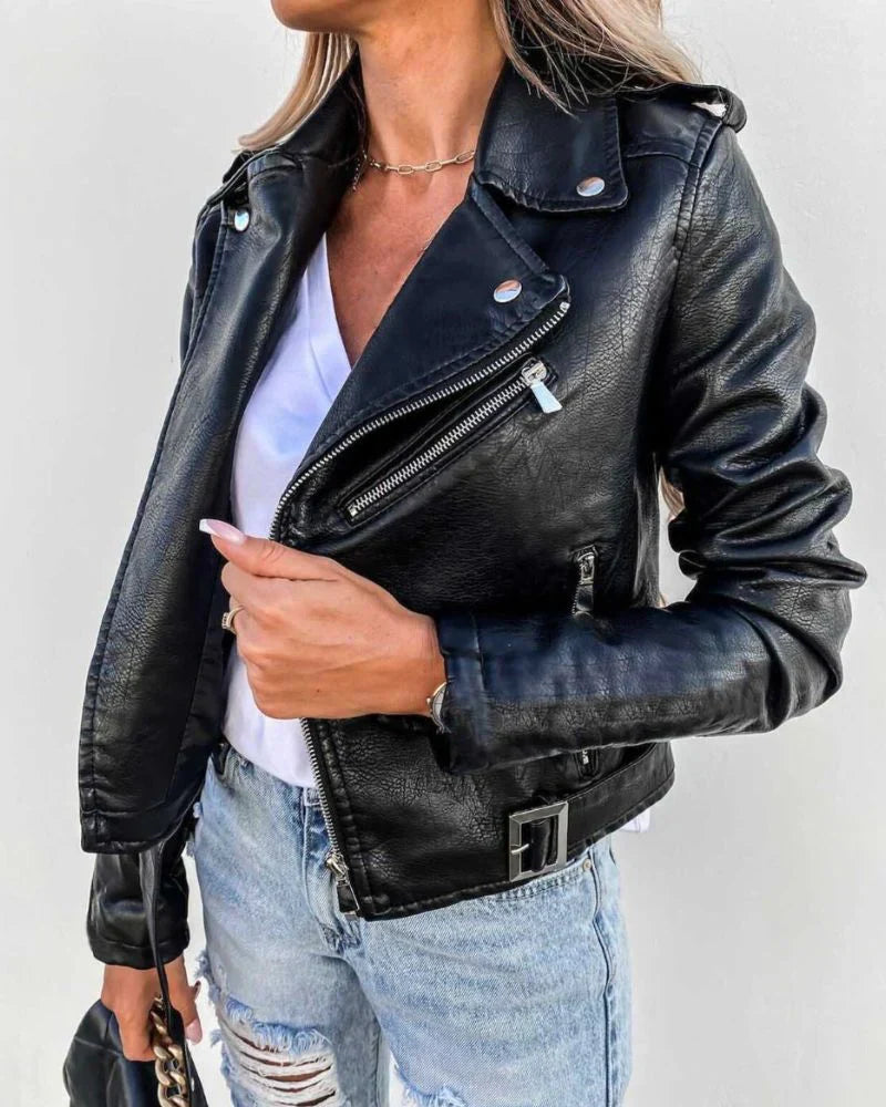 Casey - Leather summer jacket