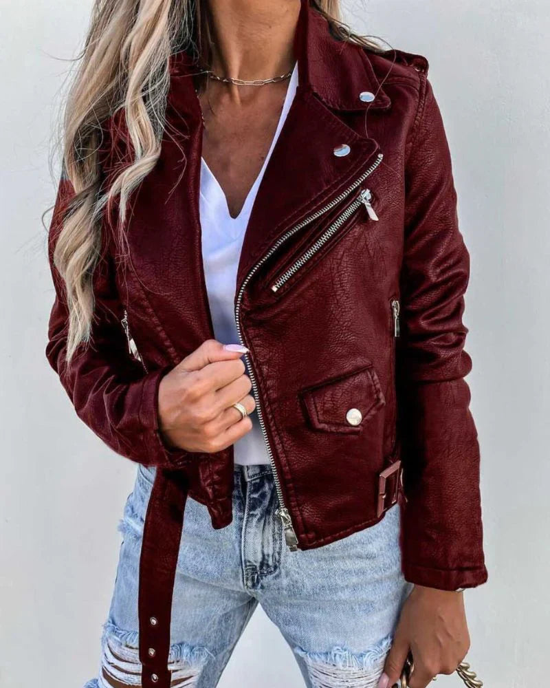 Casey - Leather summer jacket