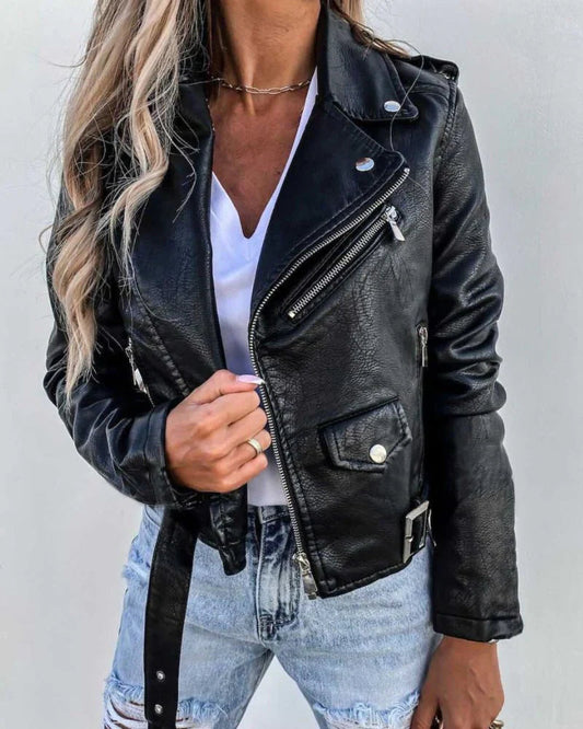 Casey - Leather summer jacket