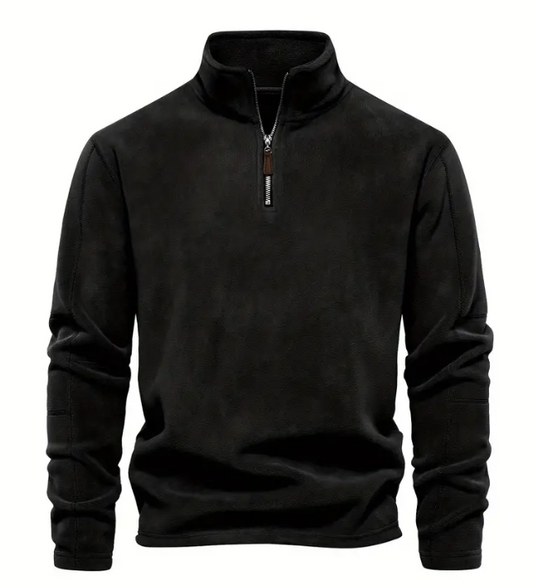 Cord - Pullover with half zipper