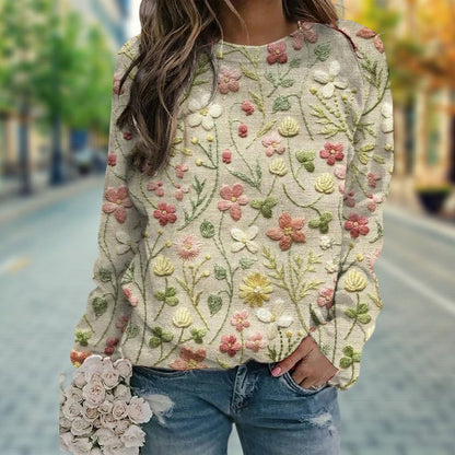 Daisy - Fashionable floral sweater for women