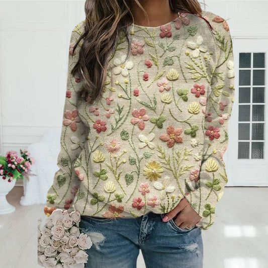 Daisy - Fashionable floral sweater for women
