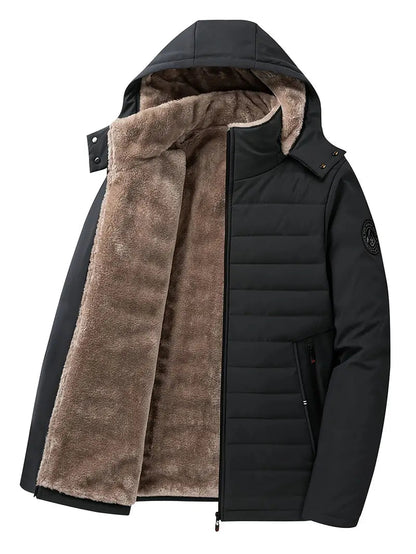 Eli - Warm, padded fleece jacket for men