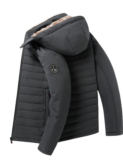 Eli - Warm, padded fleece jacket for men