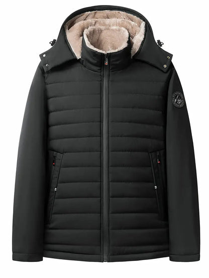 Eli - Warm, padded fleece jacket for men
