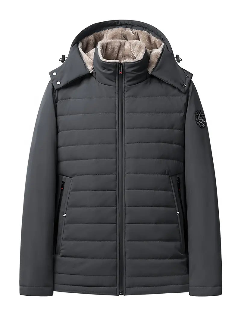 Eli - Warm, padded fleece jacket for men