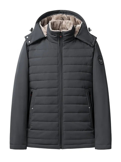 Eli - Warm, padded fleece jacket for men