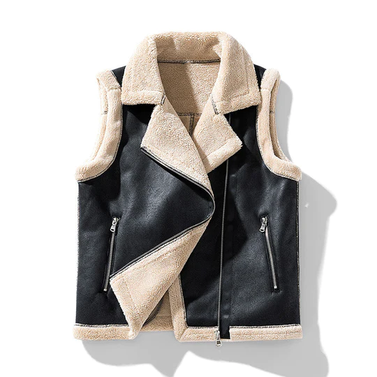 Else - Women's Sleeveless Fur Jacket