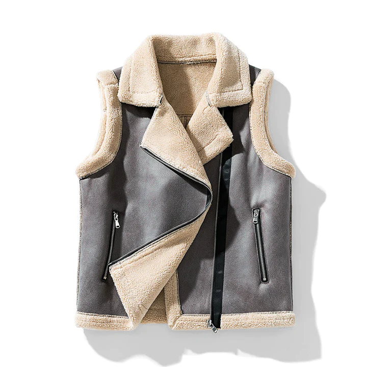 Else - Women's Sleeveless Fur Jacket
