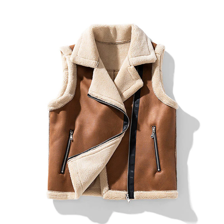 Else - Women's Sleeveless Fur Jacket