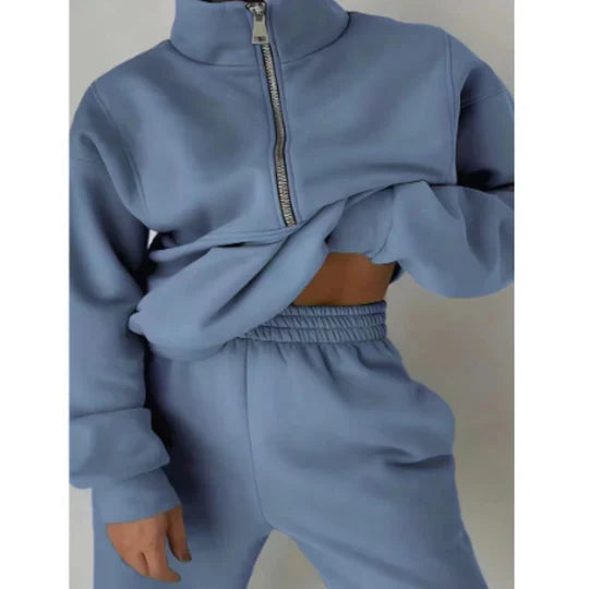 Elsiem - Comfortable Women's Training Suit with Zipper