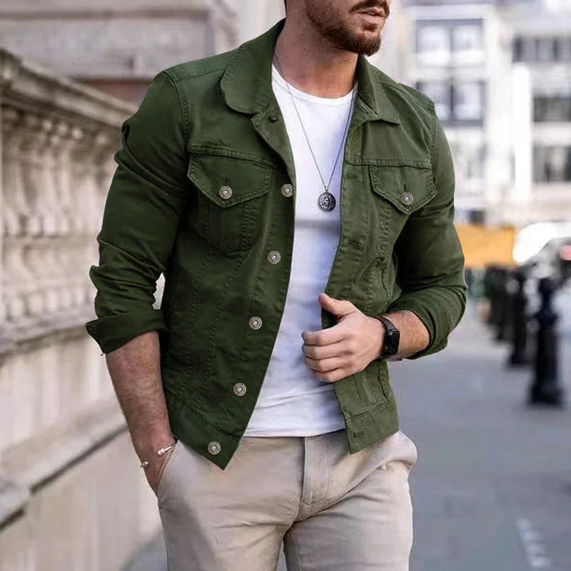 Feim - Timeless Classic Men's Denim Jacket - Durable & Stylish