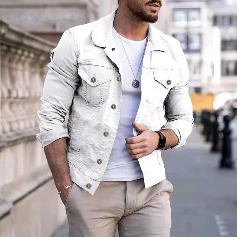 Feim - Timeless Classic Men's Denim Jacket - Durable & Stylish