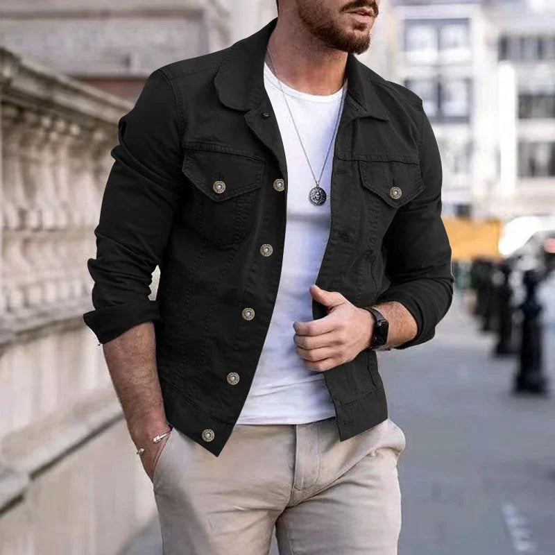 Feim - Timeless Classic Men's Denim Jacket - Durable & Stylish