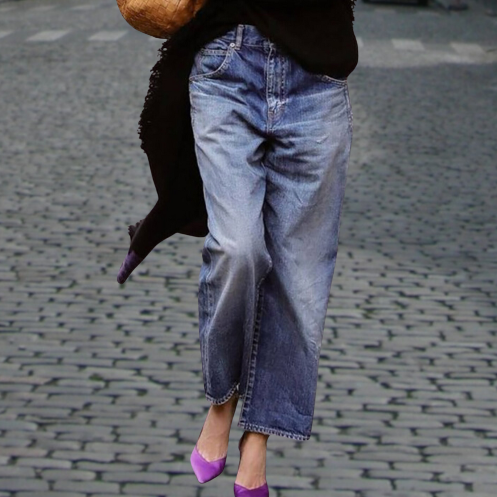 Gia - Wide-fit stylish jeans