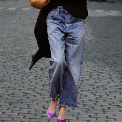 Gia - Wide-fit stylish jeans