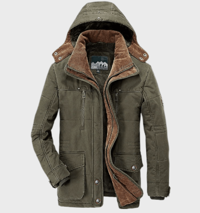 Hugo - Thick winter jacket with hood and deep pocket