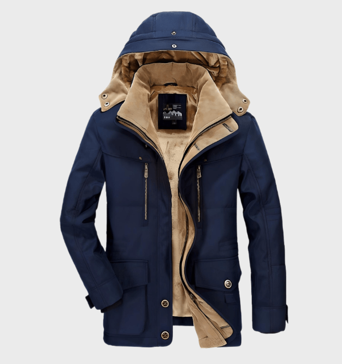 Hugo - Thick winter jacket with hood and deep pocket