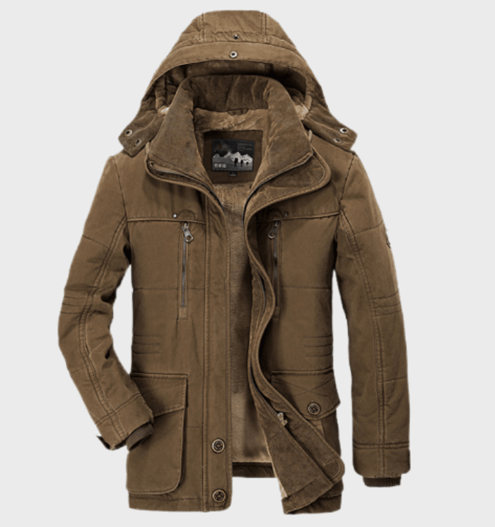 Hugo - Thick winter jacket with hood and deep pocket